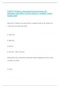 FedVTE Windows Operating System Security &vert;50 Questions with 100&percnt; Correct Answers &vert; Verified &vert; Latest Update 2024