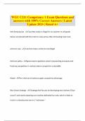 WGU C211 Competency 1 Exam Questions and answers with 100&percnt; Correct Answers &vert; Latest Update 2024 &vert; Rated A&plus;