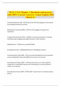 WGU C211 Chapter 1 Questions and answers with 100&percnt; Correct Answers &vert; Latest Update 2024 &vert; Rated A&plus;