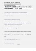 BUSMHR 2292 Exam Practice Questions and Answers &vert; 100&percnt; Pass