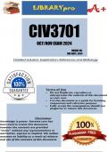 CIV3701 October&sol;November EXAM 2024