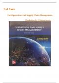 Test Bank For Operations and Supply Chain Management&comma;&lbrace; 17th Edition&rcub; by F&period; Robert Jacobs &vert; All Chapters Included &vert; Updated