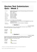 Actual Quiz wk1|Quick Links Review Test Submission: Quiz - Week 1
