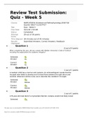 Actual quiz wk 5 |Review Test Submission: Quiz - Week 5