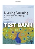 Nursing Assisting A Foundation in Caregiving 5th Edition Dugan Test Bank ALL Chapters Included (1 - 28) ISBN-13 ‏ : ‎9781604251210 |COMPLETE TEST BANK