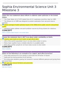 Sophia Environmental Science Unit 3 Milestone 3