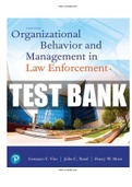 Organizational Behavior and Management in Law Enforcement 4th Edition More Test Bank  ISBN-13&colon; 9780135186206