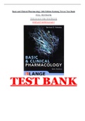 | Complete Exam| Test Bank Basic and Clinical Pharmacology 14th Edition Katzung Trevor | Complete |