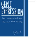 Gene expression and cancer notes