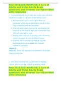New 2022&sol;2023 NURS 6512 Care of Adults and Older Adults Exam questions and answers correct&sol;verified with rationales