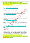 NURS 11 MED SURG HESI EXIT EXAM QUESTIONS AND ANSWERS CORRECT&sol;VERIFIED &sol;Latest 2022&sol;Test Bank
