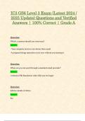 IC3 GS6 Level 3 Exam &lpar;Latest 2024 &sol; 2025 Update&rpar; Questions and Verified Answers &vert; 100&percnt; Correct &vert; Grade A