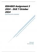 RSK4803 Assignment 3 2024 - DUE 7 October 2024