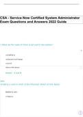 CSA - Service Now Certified System Administrator Exam Questions and Answers 2022 Guide