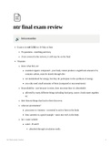 NTR 312/312H Final Exam Review
