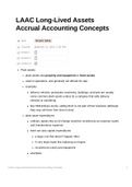 LAAC Long-Lived Assets Accrual Accounting Concepts