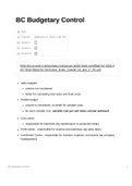BC Budgetary Control