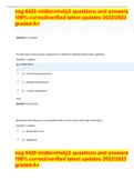 nsg 6420 midtermhelp2 questions and answers 100% correct/verified latest updates 2022/2023 graded A+