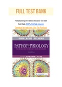 Pathophysiology 8th Edition Mccance Test Bank