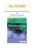 Pharmacology 9th Edition McCuistion DiMaggio Winton Yeager Test Bank