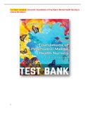 Test bank For  Varcarolis' Foundations of Psychiatric-Mental Health Nursing 9th Edition 