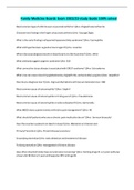 Family Medicine Board Review Questions And Answers 100&percnt; solved and with Rationale