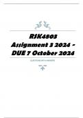 RSK4803 Assignment 3 2024 - DUE 7 October 2024