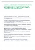 CLINICAL APPLICATION OF PERFUSION EXAM 2024  NEWEST ACTUAL EXAM 300 QUESTIONS WITH  DETAILED VERIFIED ANSWERS &lpar;100&percnt; CORRECT  ANSWERS&rpar; &sol;ALREADY GRADED A&plus;