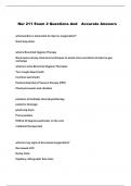NUR 211 PACKAGED EXAMS WITH COMPLETE QUESTIONS AND VERIFIED DETAILED ANSWERS A&plus; GRADED &lpar;100&percnt; PASS GUARANTEED&rpar;