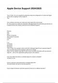 Apple Device Support question and answers 2024&sol;2025