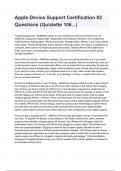 Apple Device Support Certification 82 question and answers 2024&sol;2025