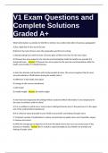 V1 Exam Questions and Complete Solutions Graded A&plus;&period;