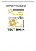   TEST BANK FOR INTRODUCTORY CLINICAL PHARMACOLOGY 12TH EDITION, BY SUSAN M FORD QUESTIONS WITH ANSWERS>> & RATIONALES