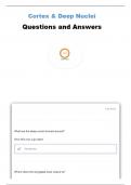 HTHSCI 1H06A&colon;  Cortex & Deep Nuclei Questions and Answers