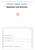 HTHSCI 1H06A&colon; Tissues Questions and Answers