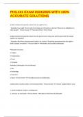 PHIL101 EXAM 2024&sol;2025 WITH 100&percnt; ACCURATE SOLUTIONS