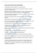 AMA QUESTIONS AND ANSWERS