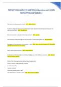 PATHOPHYSIOLOGY 370 MID-TERM EXAM LATEST 2024 COMPLETE EXAM&vert; ACTUAL EXAM QUESTIONS AND CORRECT DETAILED ANSWERS &lpar;VERIFIED ANSWERS&rpar; ALREADY GRADED A&plus; 
