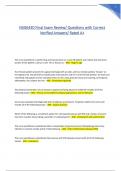 NSG6430 Final Exam Review&sol; Questions with Correct  Verified Answers&sol; Rated A&plus; 