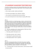 ATI LEADERSHIP MANAGEMENT PROCTORED EXAM&period;docx
