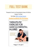 Therapeutic Exercise for Musculoskeletal Injuries 4th Edition Houglum Test Bank