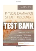 Physical Examination and Health Assessment CANADIAN 3rd Edition Jarvis Test Bank ISBN-13: 9781771721547 |COMPLETE TEST BANK|ALL CHAPTERS.