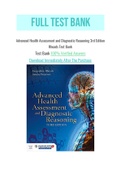 Advanced Health Assessment and Diagnostic Reasoning 3rd Edition Rhoads Test Bank