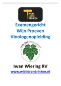 Vinoloog (module 4) en WSET3 (Tasting): Examengericht WIJN proeven (oude versie)