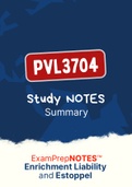 PVL3704 -  Estoppel Notes + Unjustified Enrichment Notes