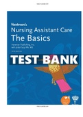 Test Bank For Hartmans Nursing Assistant Care The Basics 5th Edition Fuzy  9781604251005  | Guide A+| Instant Download