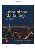 International Marketing 18th Edition Cateora Test Bank  | Guide A+|Instant Download