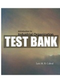 Introduction to Industrial Organization 2nd Edition Cabral Test Bank 9780262035941   | Guide A+| Instant Download.