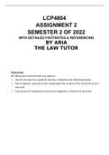 LCP4804 ASSIGNMENT 2 SEMESTER 2 2022 (ALL ANSWERS & SOLUTIONS)