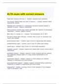 ALTA exam with correct answers